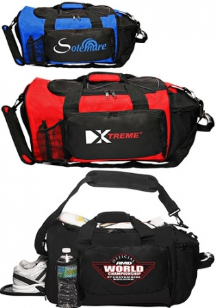 Deluxe Sports Duffel Bags - 21" W x 13" H