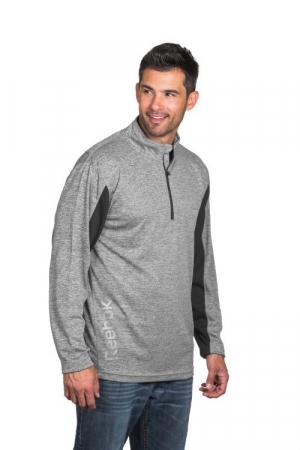 Reebok Crossover 1/4 Zip Lightweight Heather Pullover