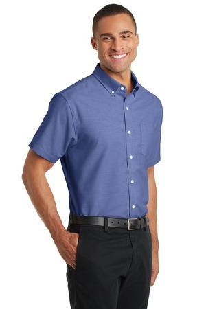 Port Authority Short Sleeve SuperPro Oxford Shirt.