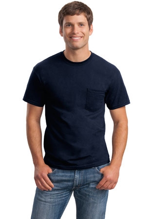 Gildan - DryBlend 50 Cotton/50 DryBlendPoly Pocket T-Shirt.
