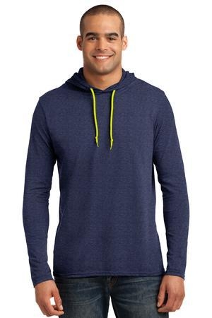 Anvil 100% Ring Spun Cotton Long Sleeve Hooded T-Shirt.