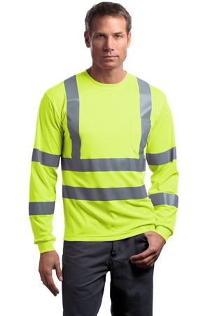 CornerStone - ANSI Class 3 Long Sleeve Snag-Resistant Reflective T-Shirt.