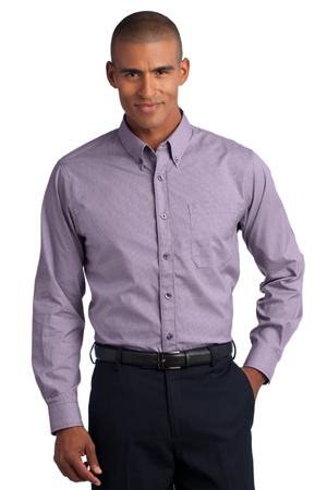 Red House - Mini-Check Non-Iron Button-Down Shirt.