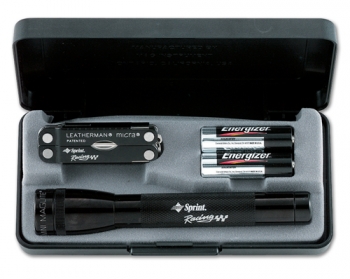 AA Mini Mag-Lite® Flashlight w/ Colored Leatherman® Micra® Tool
