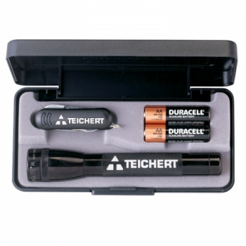 AA Mini Mag-Lite® Flashlight w/ Alpine Pocket Knife - Black