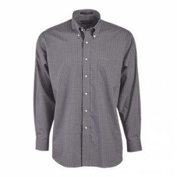 Forsyth Men's Box Check Button-Down Collar Long Sleeve Shirt (33"" Sleeve)