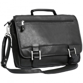 Copper Canyon Leather Expandable Briefcase - Black Only