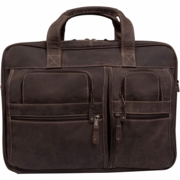 Casa Grande Canyon Leather Briefcase - Brown Only