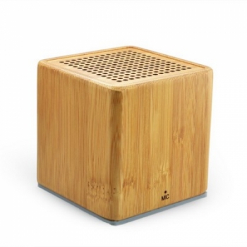 Bamboo Wireless Bluetooth Speaker Cube