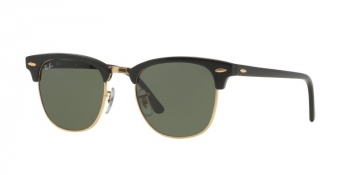 Unisex Clubmaster Classic Sunglasses - Black/Green