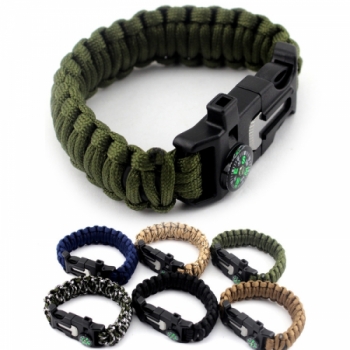 Survival Paracord Bracelet With Compass