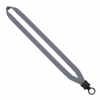 5/8" Polyester "Shoelace" Lanyard with Plastic Clamshell & O-Ring