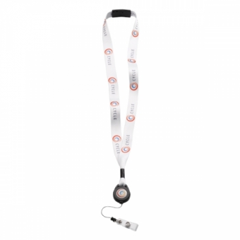 3/4" Dye Sublimated Lanyard with Retractable Badge Reel and PH5 Convenience Release