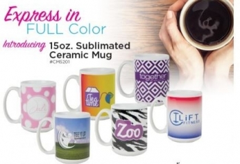 15oz. Sublimated Ceramic Mug