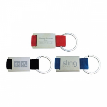 Quadrangle Canvas Key Ring