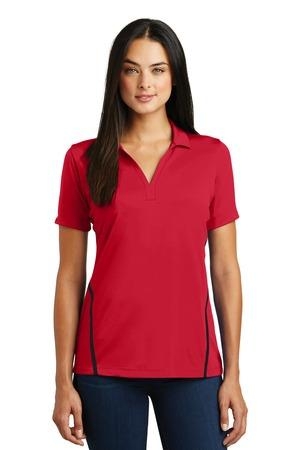 Sport-Tek Ladies Contrast PosiCharge Tough Polo.