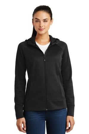 Sport-Tek Ladies Rival Tech Fleece Full-Zip Hooded Jacket.