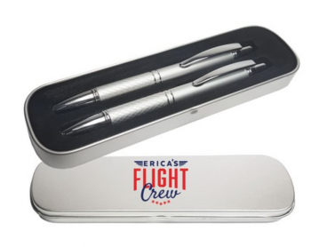 Galaxy Pen and Pencil in 2 Piece Tin Gift Box