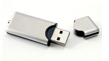 Silver Rectangle Metal USB Flash Drive - 32GB (2"x0.40"x0.30")