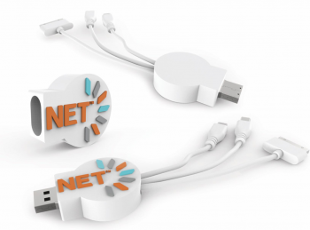 Custom charging cable with connection options
