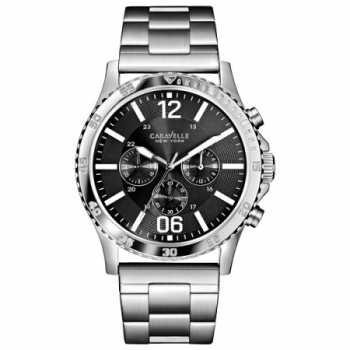 Mens Gray Dial Bracelet Watch