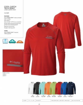 Columbia Men's Cool Catch Tech Long Sleeve Shirt - Blank