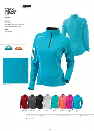 Colombia Women's Omni-Wick Shotgun 1/4 Zip - Blank