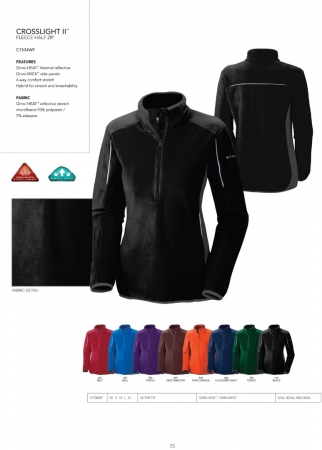 Columbia Women's Crosslight II Fleece 1/2 Zip Pullover - Blank