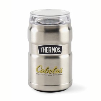 Thermos® Stainless King™ Dual Purpose Can Insulator with 360° Drink Lid - 10 Oz.