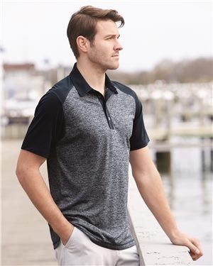 Golf Heather Colorblock Polo