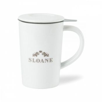 Lotus Porcelain Tea Infuser Mug - 15.5 Oz.