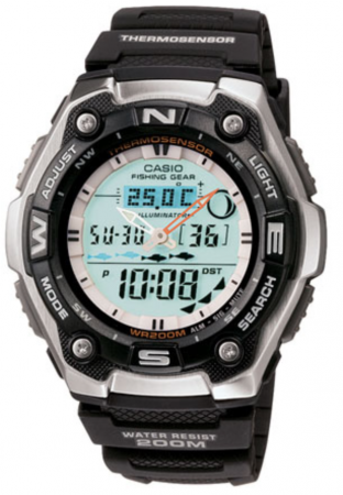 SPORTS GEAR WATCH WITH FISHING MODE AND MOON DATA