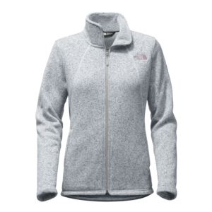 The North Face® WOMEN'S CRESCENT FULL ZIP - LIGHT GREY HEATHER