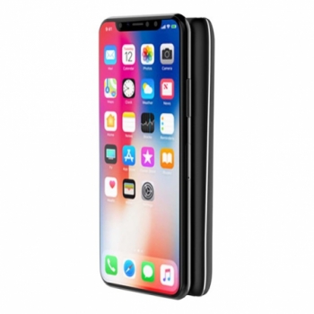 QI Wireless 5W Charger with Suction Cap and Lighting Up Power Bank 8000mAh