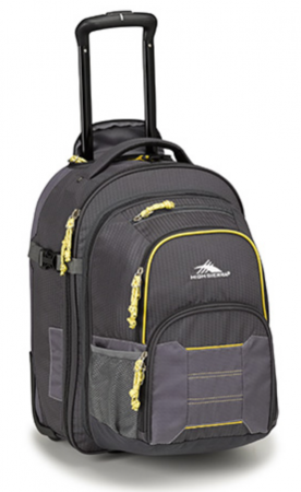High Sierra ULTIMATE ACCESS 2.0 22" CARRY-ON WHEELED BACKPACK, MERCURY/YELLOW