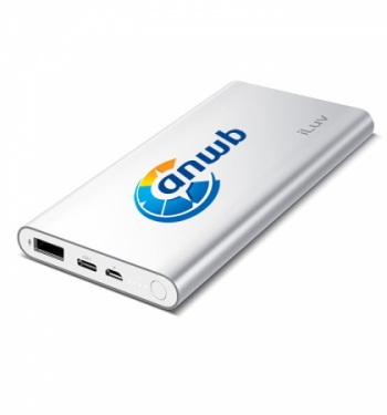 iLuv® Dual USB/USB Type-C Power Bank - 10,000 mAh
