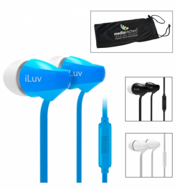 iLuv® Tangle-Resistant Ear Buds with Microphone