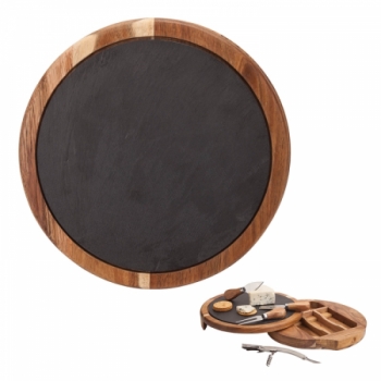 Normandy Swivel Base Cheese/Wine Set
