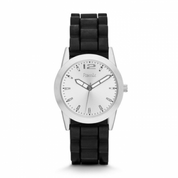 Ladies' Casual Black Silicone Strap Watch