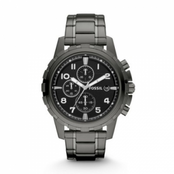 Fossil Dean Chronograph Smoke Stainless Steel Watch
