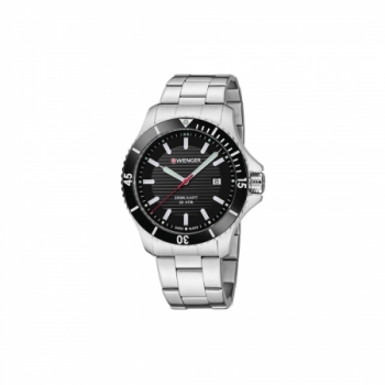 Wenger Seaforce Large Black or Blue Dial Stainless Steel Bracelet