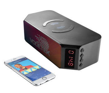 BLUETOOTH SPEAKER WITH WIRELESS CHARGING POWERBANK
