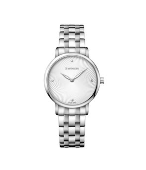 Wenger Urban Donnissima, Small White Dial, Stainless Steel Bracelet