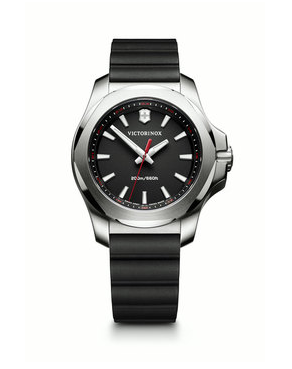 Victorinox I.N.O.X. V Black Dial, Genuine Rubber Strap