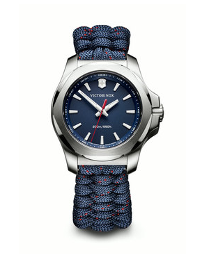 Victorinox I.N.O.X. V Blue Dial, Blue/Red Paracord Strap
