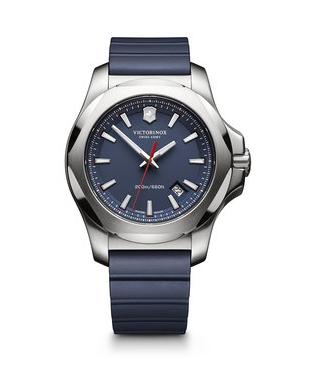 Victorinox I.N.O.X. Blue Dial, Blue Genuine Rubber Strap 