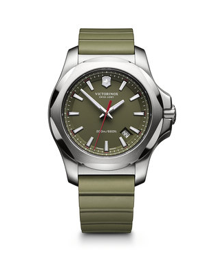 Victorinox I.N.O.X. Large Olive Green Dial, Olive Green Genuine Rubber Strap