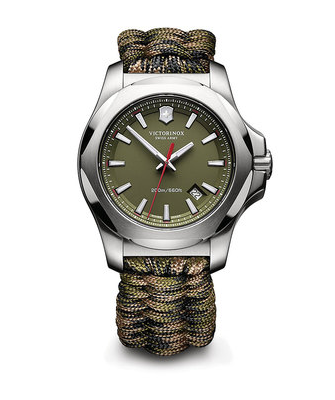 Victorinox I.N.O.X. Paracord Large Green Dial, Camo Paracord Strap