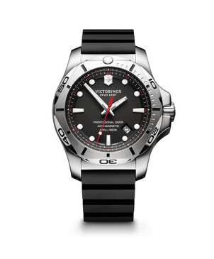 Victorinox I.N.O.X Professional Diver Large Black Dial, Black Genuine Rubber Strap