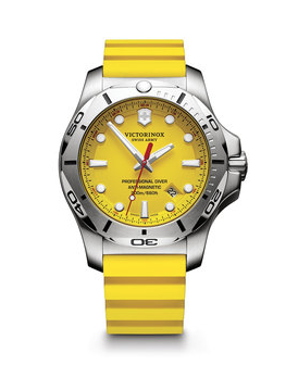 Victorinox I.N.O.X Professional Diver Large Yellow Dial, Yellow Genuine Rubber Strap